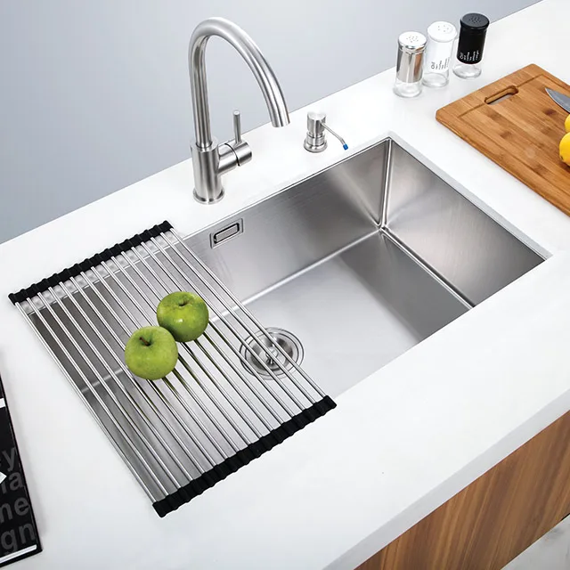 Chinese heavy gauge 304 right angled stainless steel kitchen sink