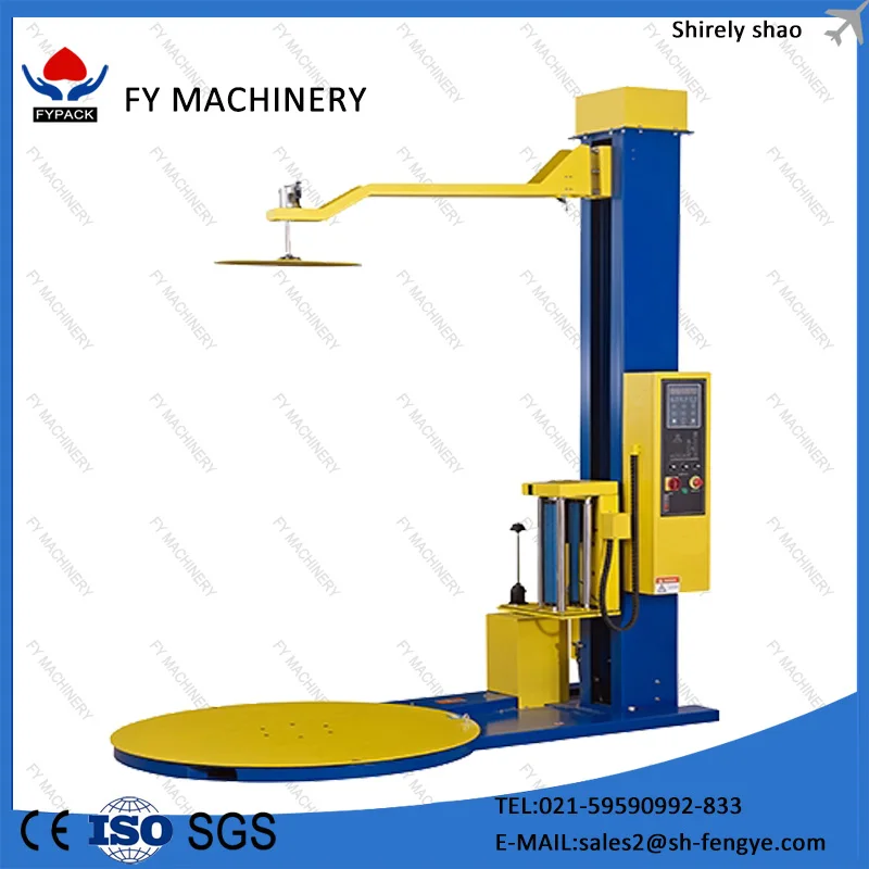 rotatable pallet wrapping machine