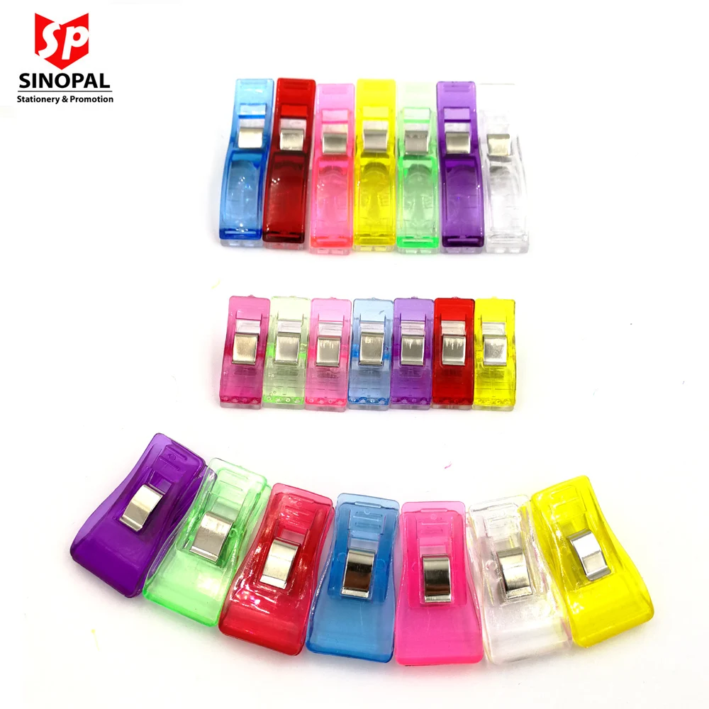 Pack of 100 Multipurpose Plastic Craft Sewing Clip for clothing Assorted Colors For Quilting Crafting