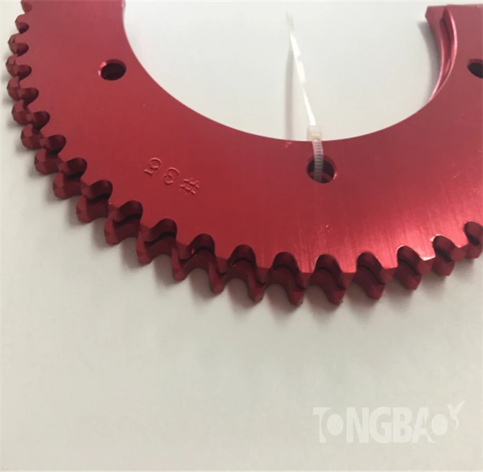 color anodized #35 sprocket for kids mini go kart