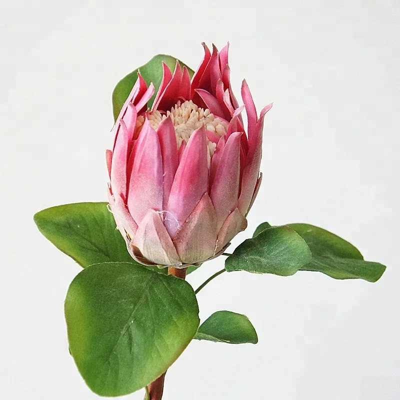 Factory China Artifical Flowers Hand Made Protea Cynaroides King Protea Big Flowers
