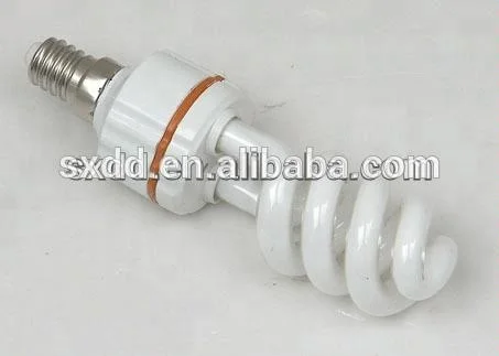 China cheap price 6500K half spiral energy saving lamp 15W 20W E27 B22