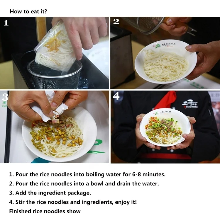 Wholesale Snack Vegetarian Instant Noodles Rice Noodle