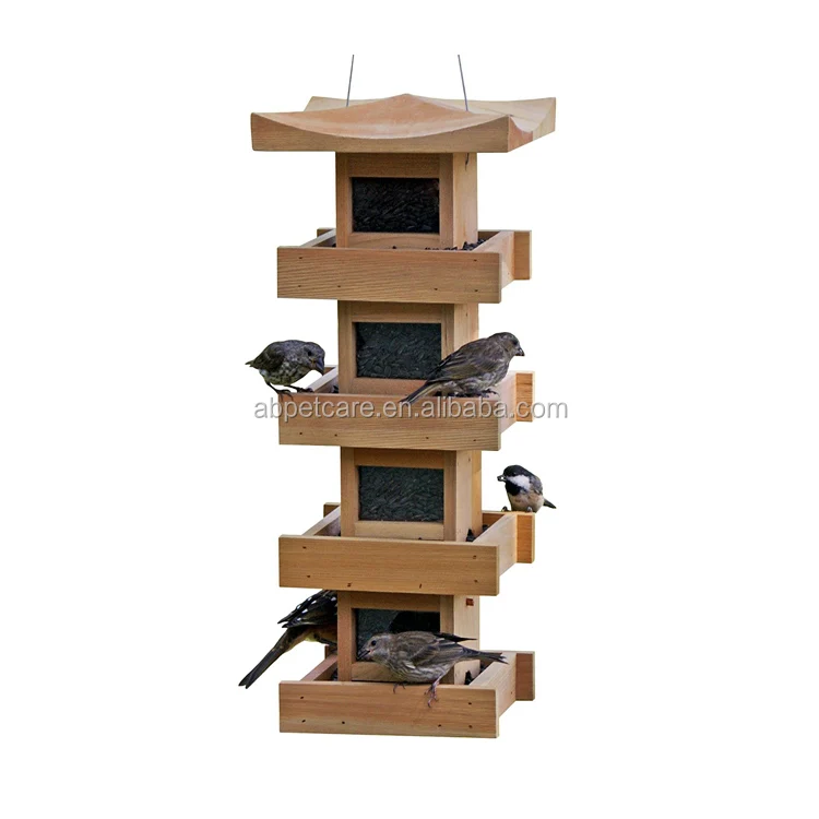 Pagoda wildlife Bird Feeder 5-Level Cedar