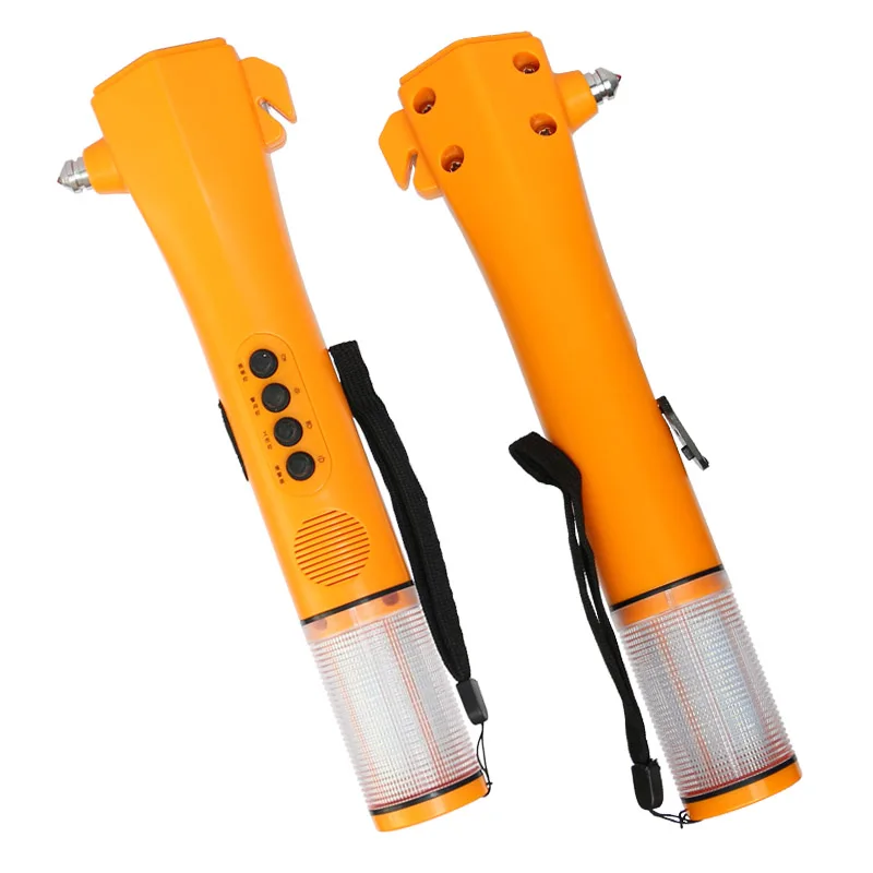 
Acousto-optic Alarm Car Emergency 3.7v Rechargeable Led Flashlight 