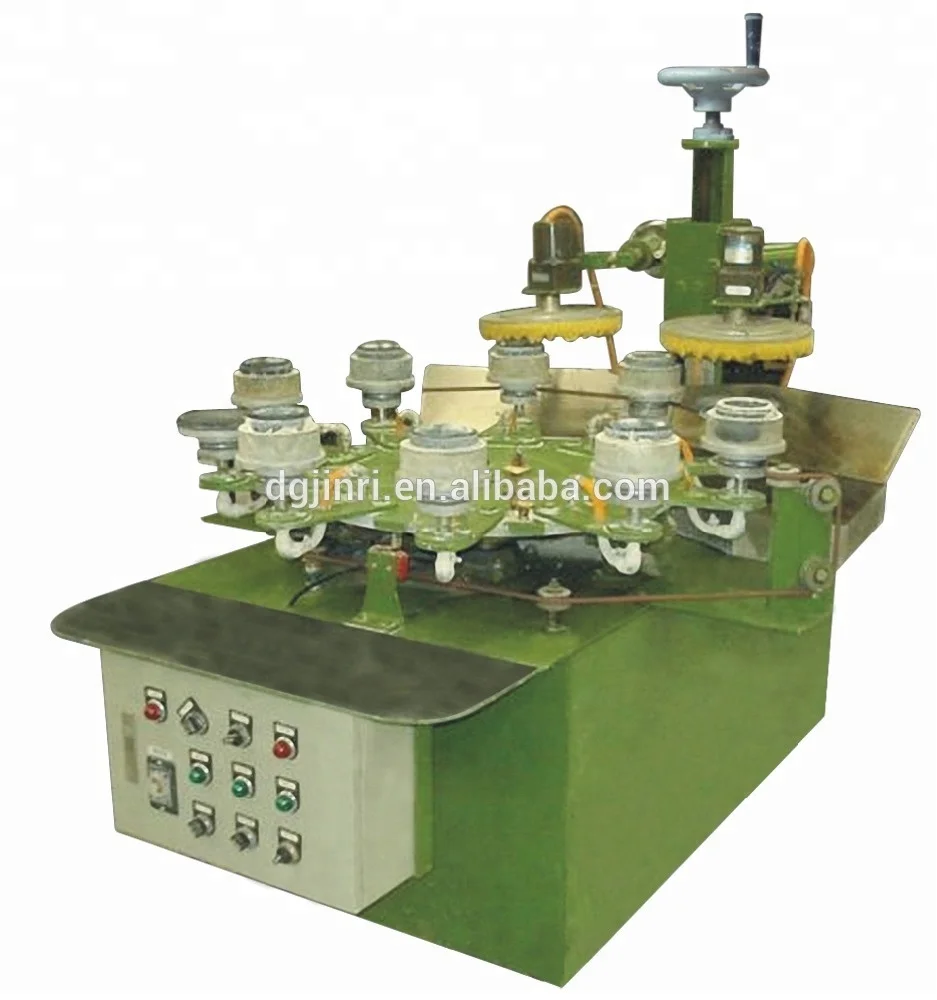 Multi-station ceramic tableware cup/bowl edge cleaning machine