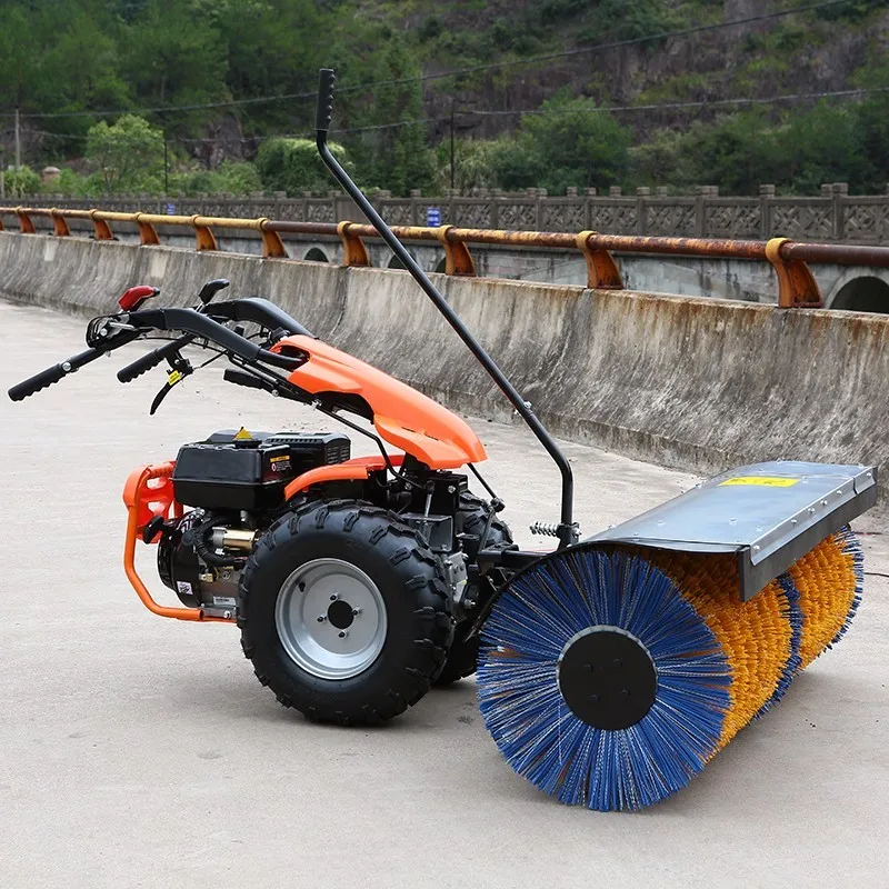 gasoline gear drive multifunctional snow sweeper