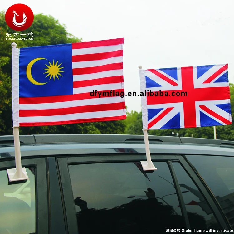 
Cheap Custom Small Mini Wholesale National Country Car Window Flag Holders Clip 