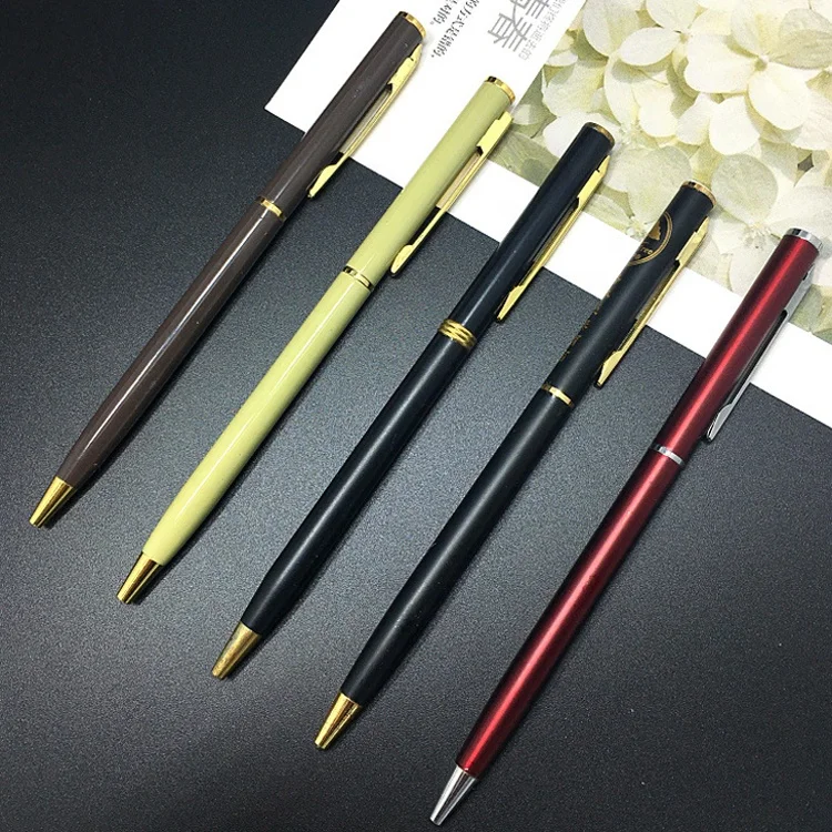 Wholesale cheap office gift colored promotional ballpoint pen custom plastic ball pen