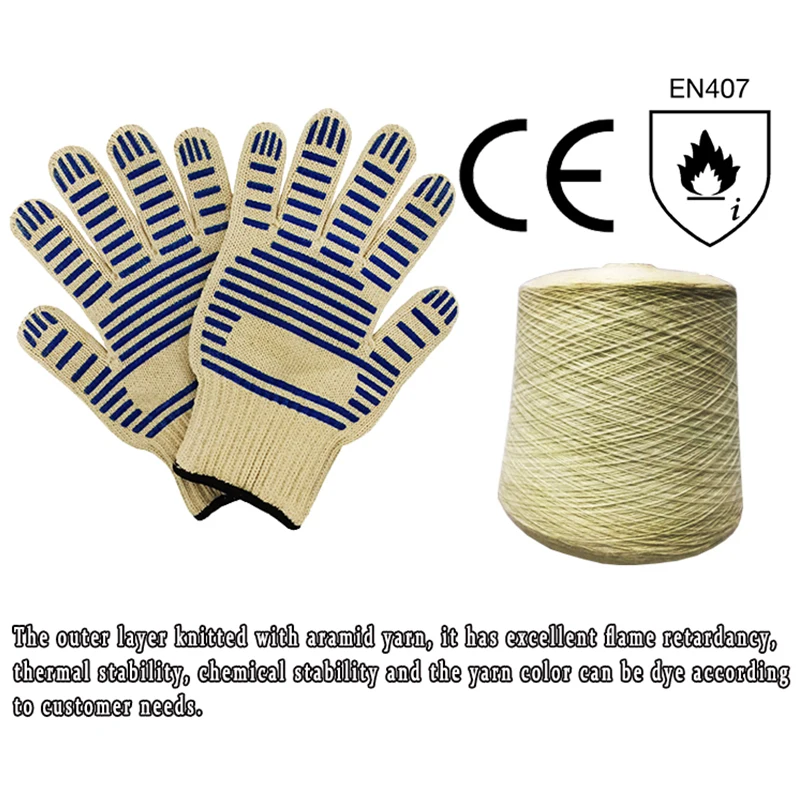 kitchen gloves heat resistant custom knit kitchen oven gloves with fingers and silicone dotted