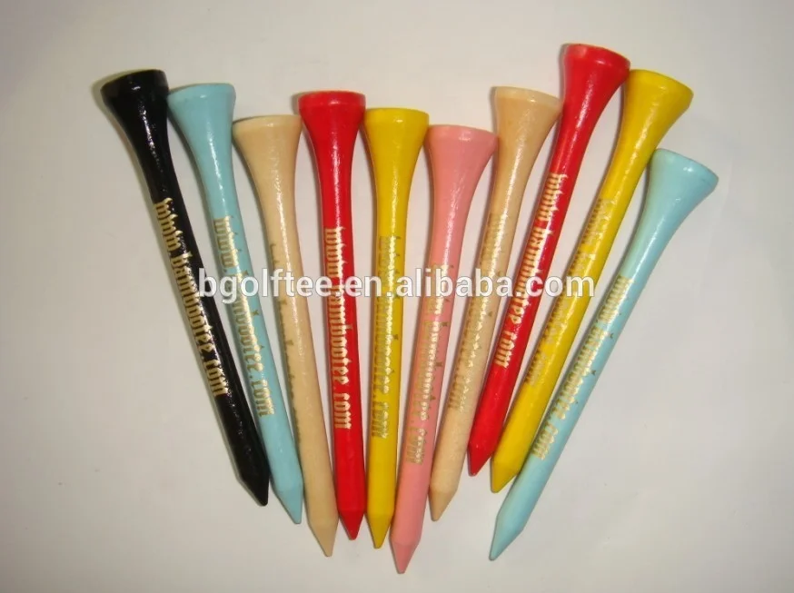 
printed bamboo golf tees 