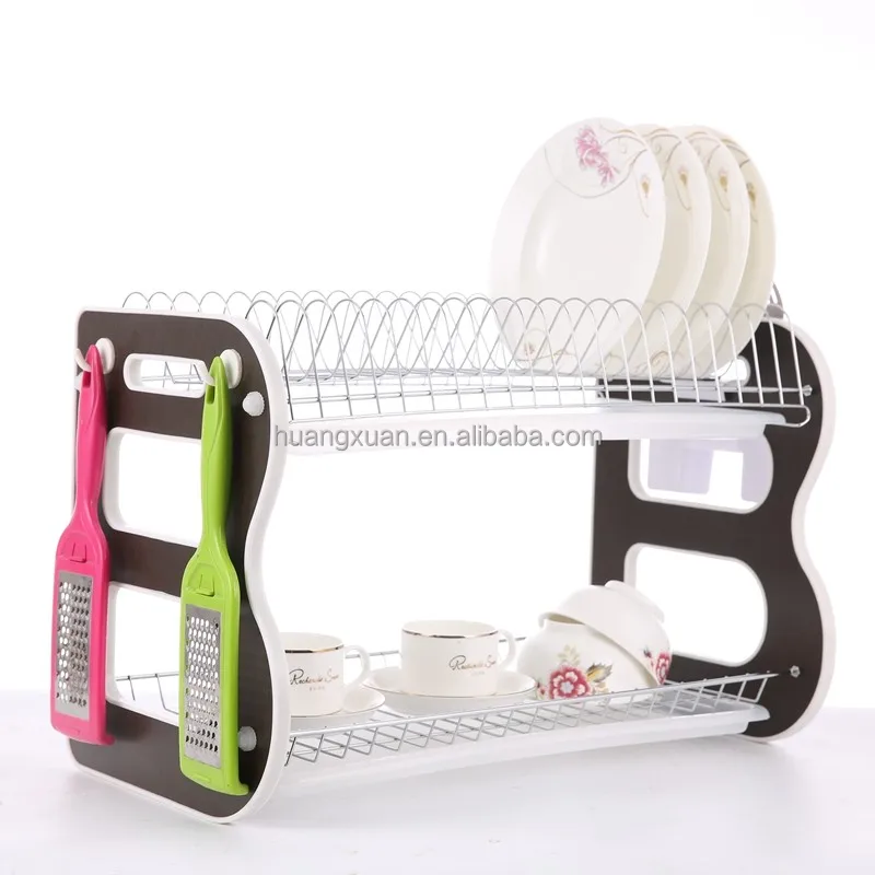 
multifunctional stainless steel kitchen plate rack over the sink WL241 