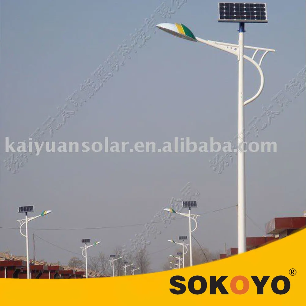 Top brand SOKOYO Super Bright 6M Height Bridgelux 30W LED Solar Street Lights