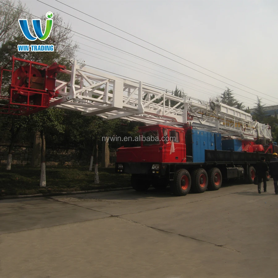 RG API Standard Oil Field Oil and Gas Well Bore Hole Truck Mounted Mobile 650hp ZJ 20 Drilling and Workover Rig