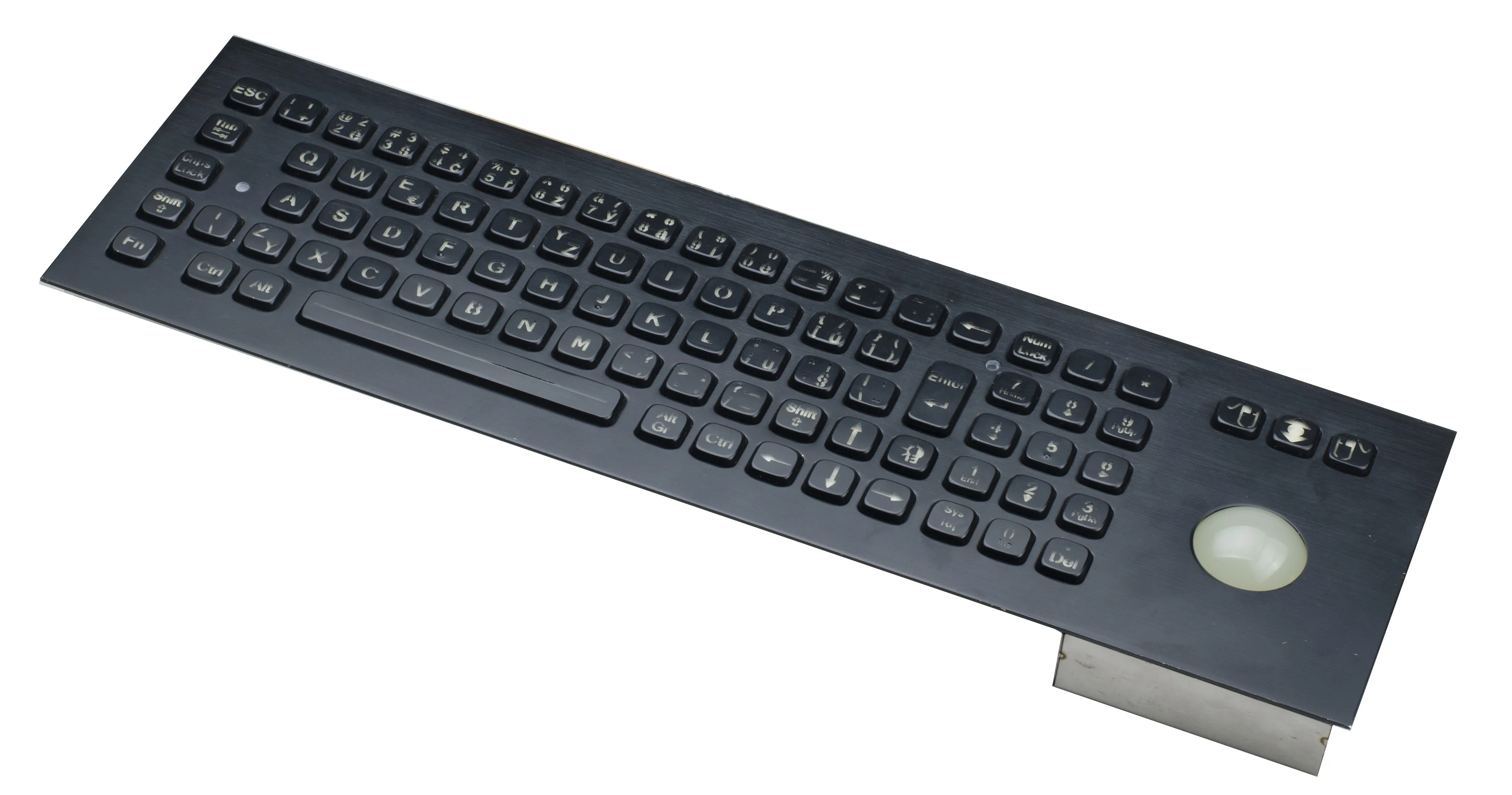  Динамическая Антивандальная промышленная клавиатура из нержавеющей стали с IP65 статическим номиналом 38 мм прозрачный механический трекбол модуля