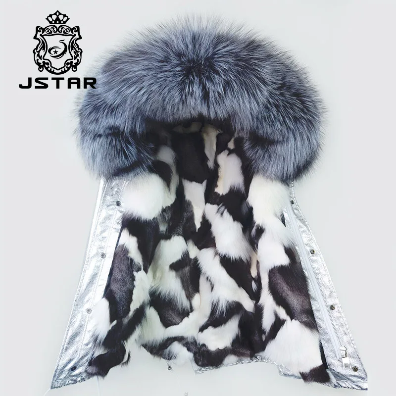 Unisex factory directly fur coat parka lined with real fox fur collar lining material short jacket