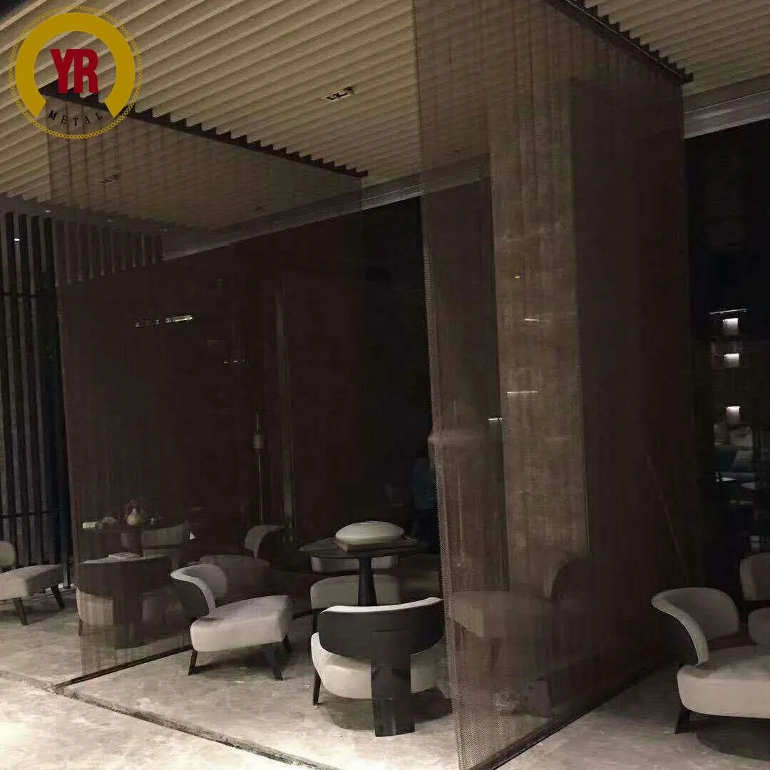 interior wire mesh wall decoration for restaurant hotel design