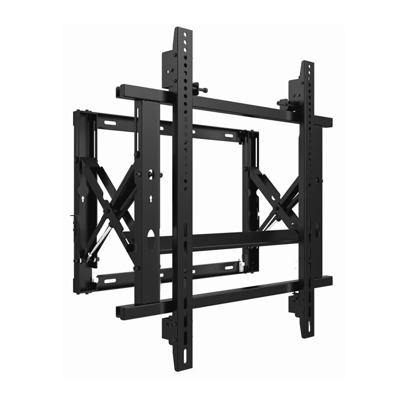 Gas Spring Splicing Display TV Bracket Portrait landscape Push to popout Video Wall Mount
