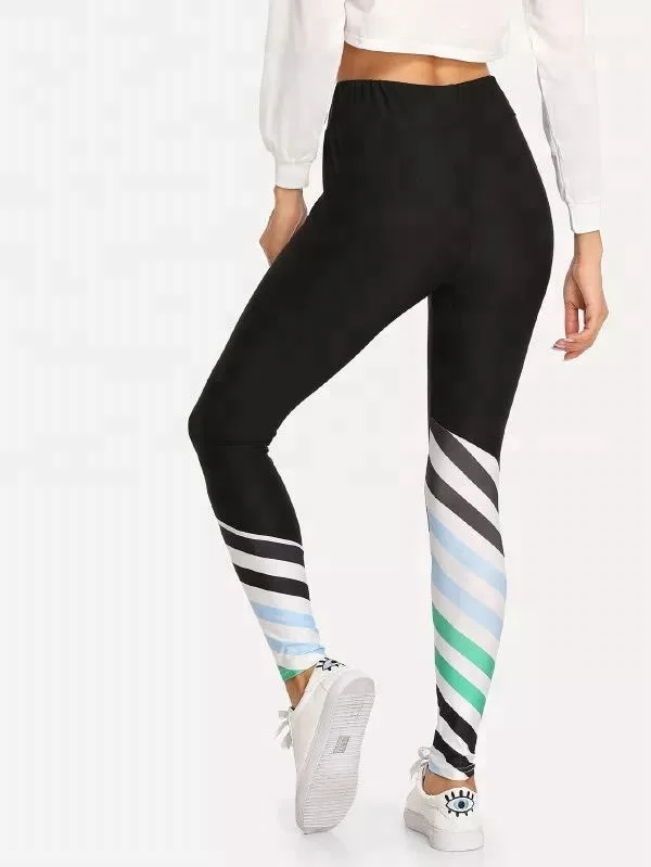 Wholesale High Waist Yoga Pants Women Sublimation Leggings Printed Logo Fitness Sexy Leggings Girls Sportswear Cloths