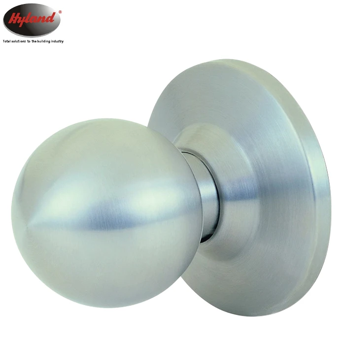 Cylindrical knob door lock without keys Hyland OEM Stainless Steel  passages function door lock 587 SS PS ,