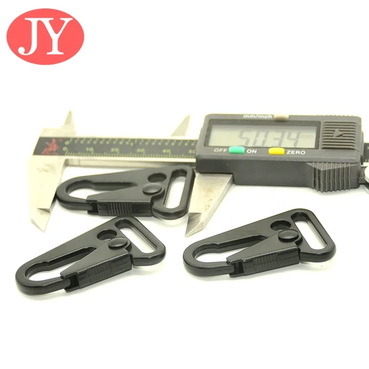 HK  Heavy duty one inch Matte black color 25mm HK snap hook for Belt snap hook