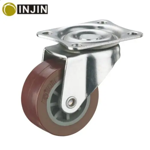 
top swivel plate light-duty 2inch PVC/PU caster wheel industrial 