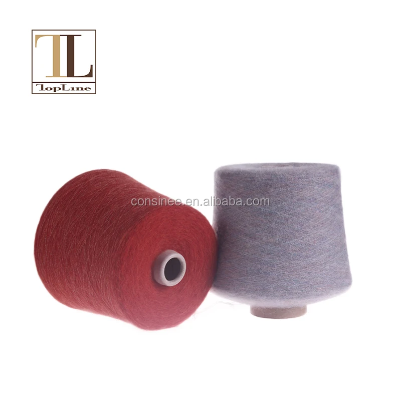 Alpaca Merino Nylon blended dyed brushed yarn for knitting