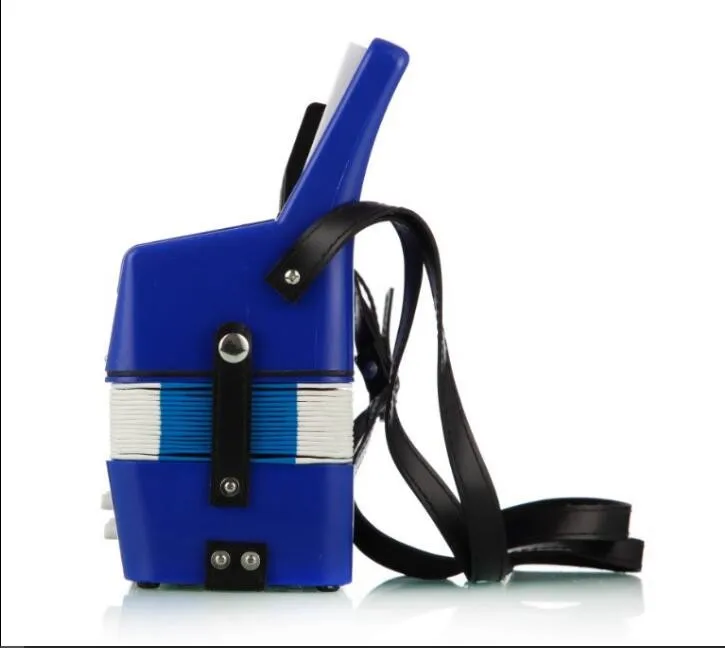 Junior children cheap and classic 17 key 8 bass  accordion with black piano key for sale