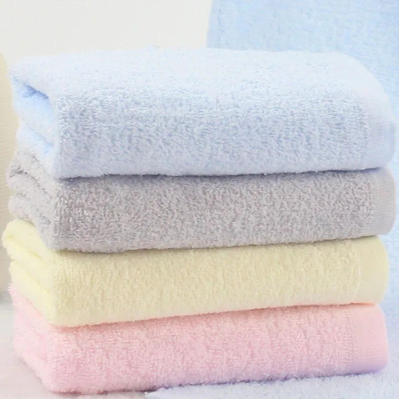 Graceful Super Value Bright Color Standard Size Customer Plain Hand Towel