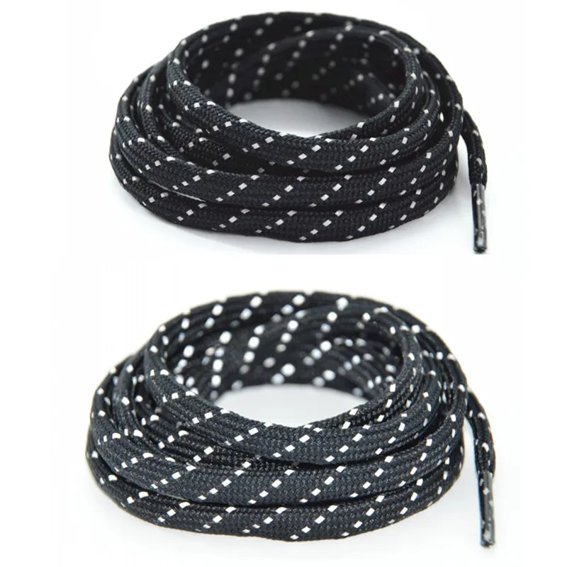 
2021 Fuzhou YoYo Flat 3M Reflective Shoe Laces Custom Printed Shoelace Aglets 
