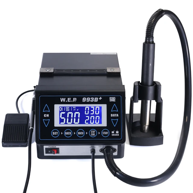 WEP 993D+ Upgraded Version Hot Air Desoldering Station Rework Station