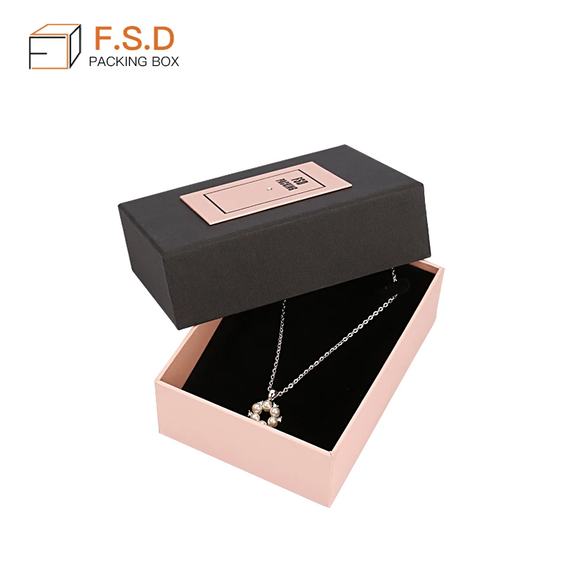 FSD high quality custom logo luxury gift cardboard paper jewelry box