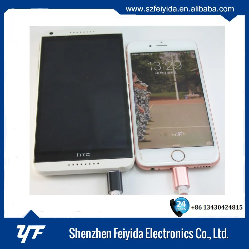 2016 оптовая красочные плетеный 8pin & 5 pin usb кабеля в один разъем