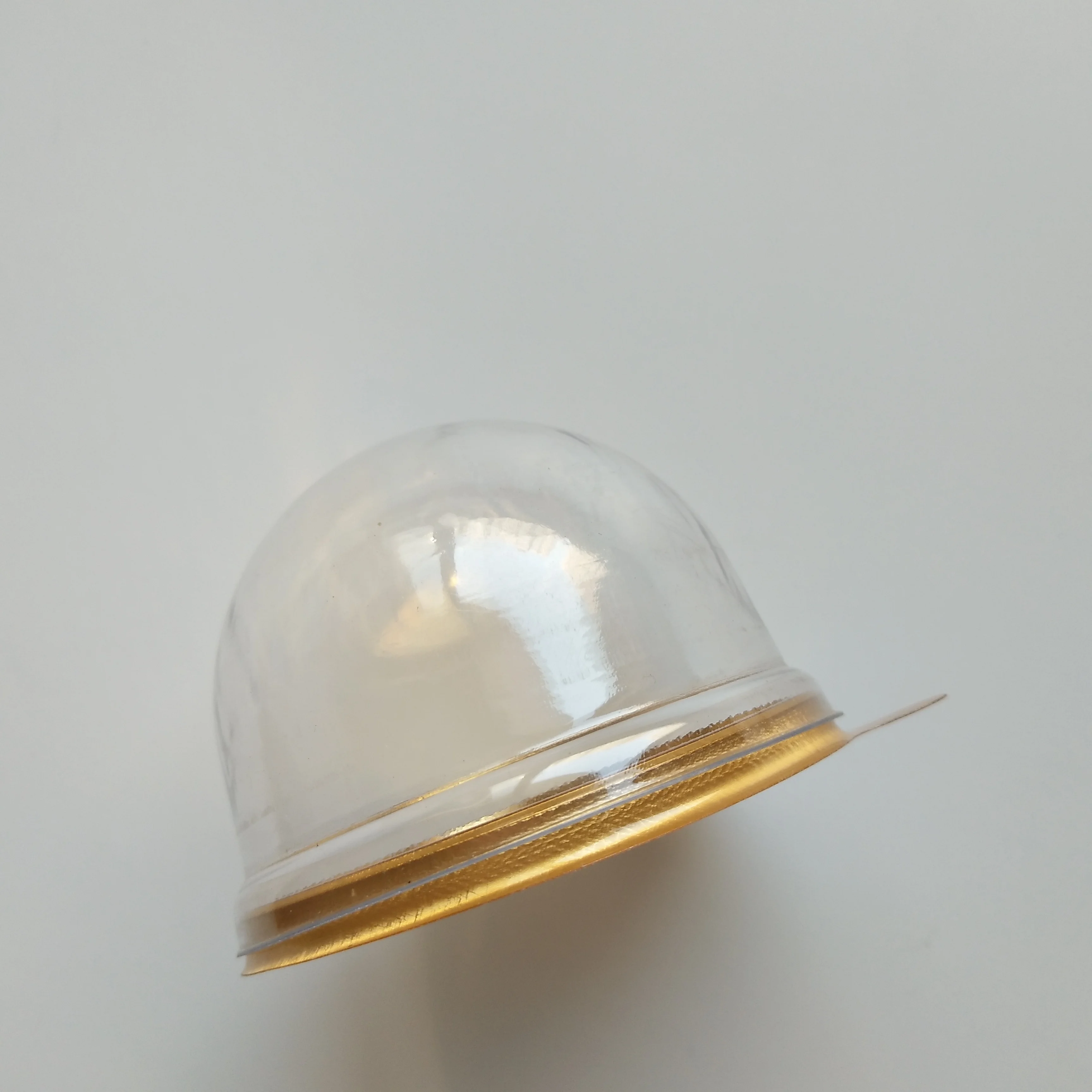 Golden color Small plastic cake box