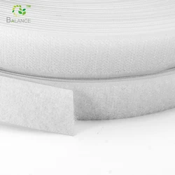 Trade assurance hook and loop black fabric, self adhesive hook and loop tape, hook and loop strip