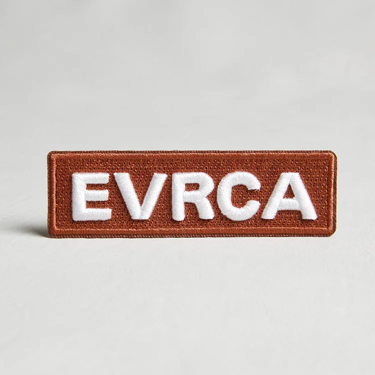 3D Embroidered Labels Hot Melt Adhesive Embroidery Patches for Waist-length Hood Jacket