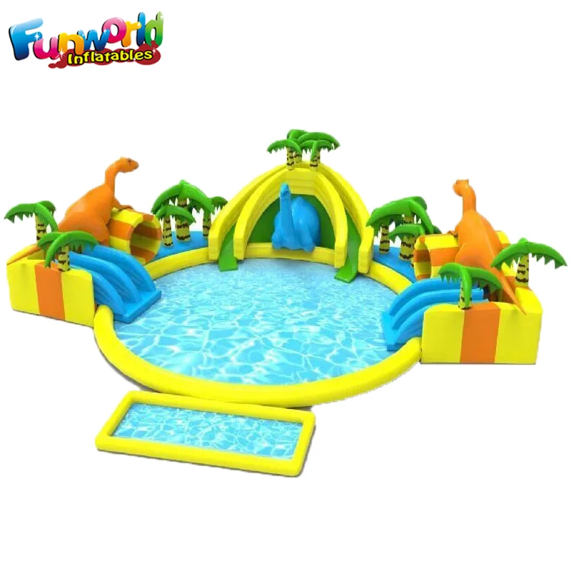 Commercial grade inflatable water park giant inflatable mobile water park for sale