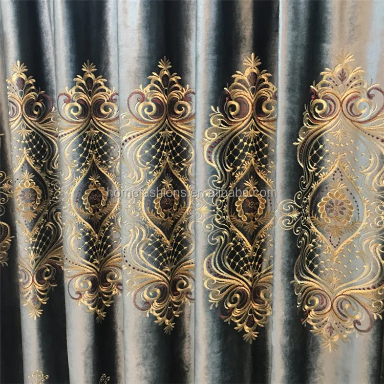 European Top-grade Curtains Living Room Bedroom Window Curtains