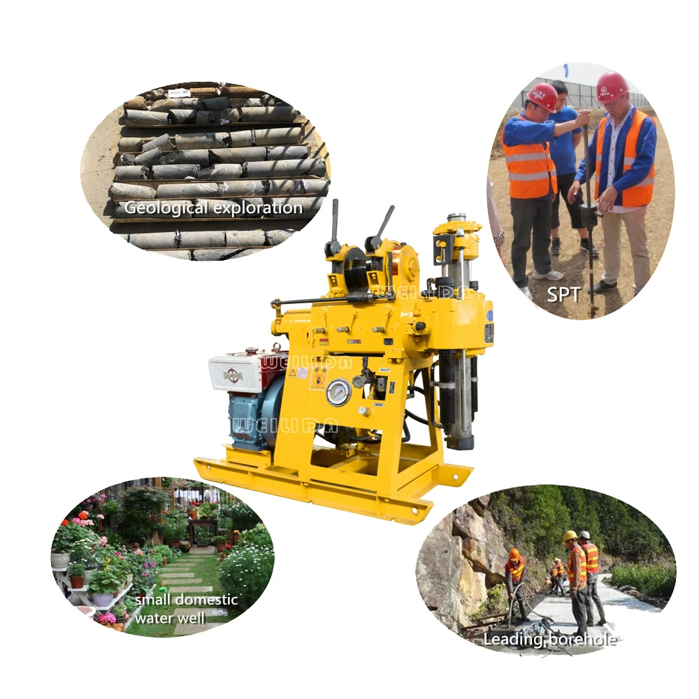 Multi Functional GK200 Water Well Drilling Machine 200 Meters Coring Drilling Rig