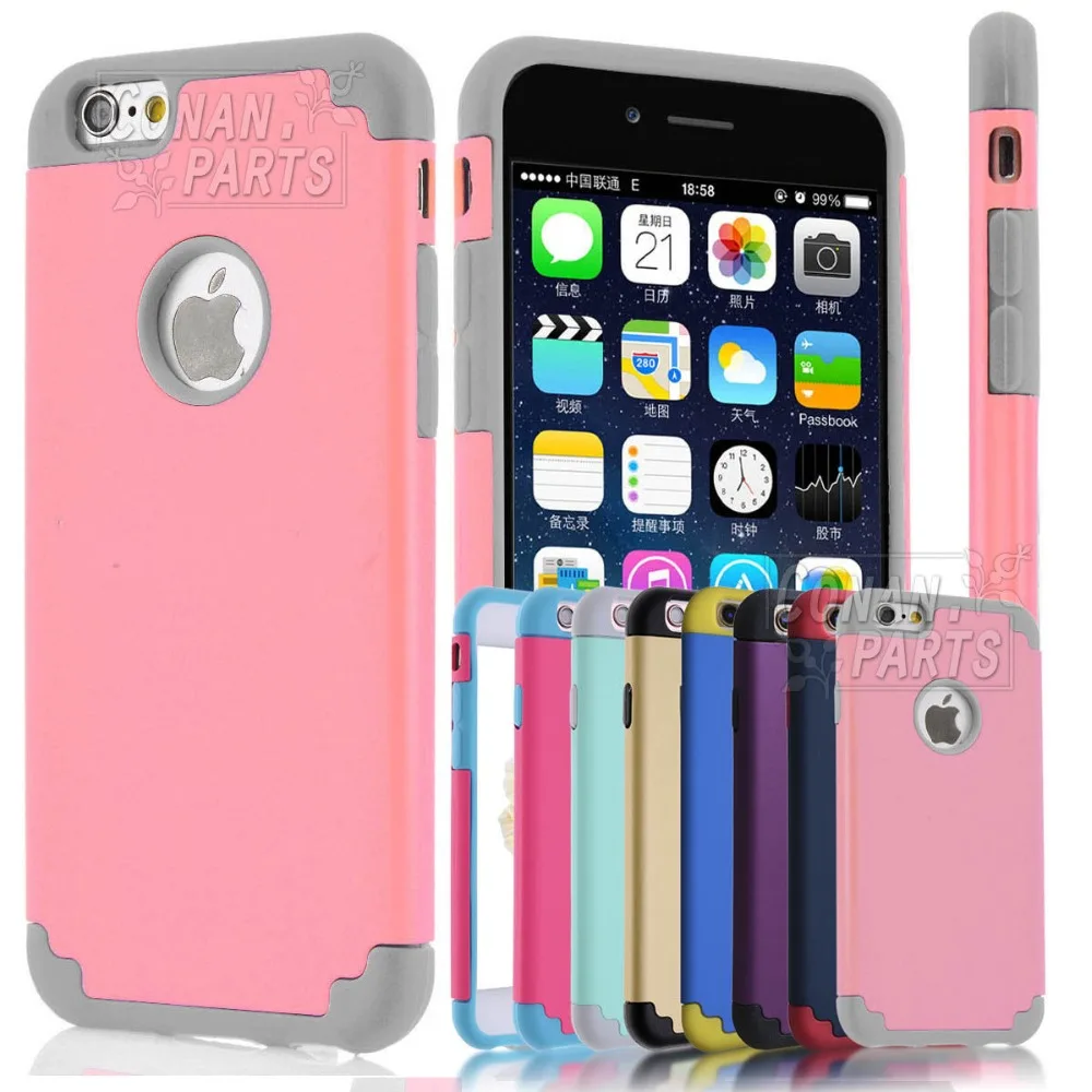 Wholesale rough armor combo rubber silicone hard shockproof back case cover for xiaomi redmi 3s for iphone 11 pro max 6s case