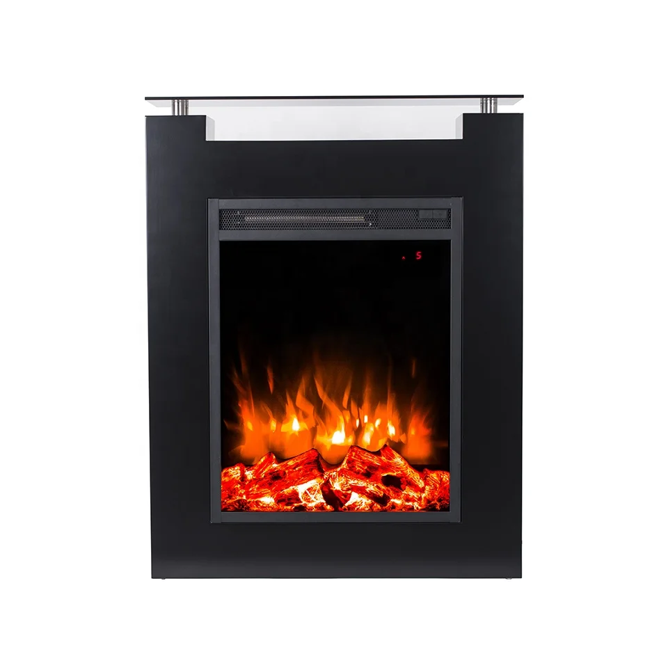 18 inch  new design small cheap insert fireplace with cabinet