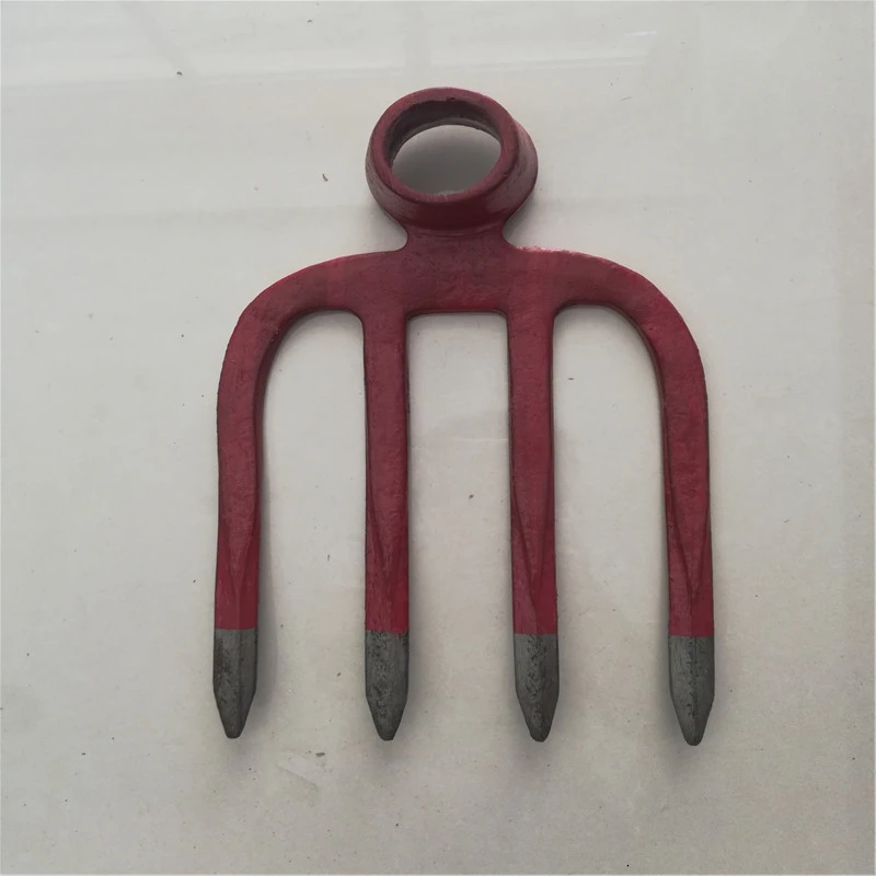 Factory Hot Sale Farming One-Piece Forged 3 Teeth Fork Hoe Farming Fork Hoe for Using