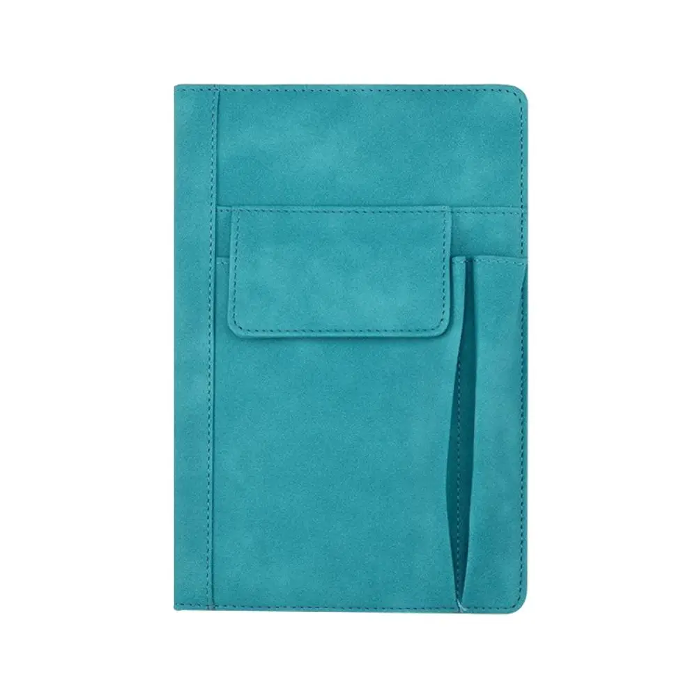 Multifunction A5 notebook with pockets school college office planner pu leather notepad
