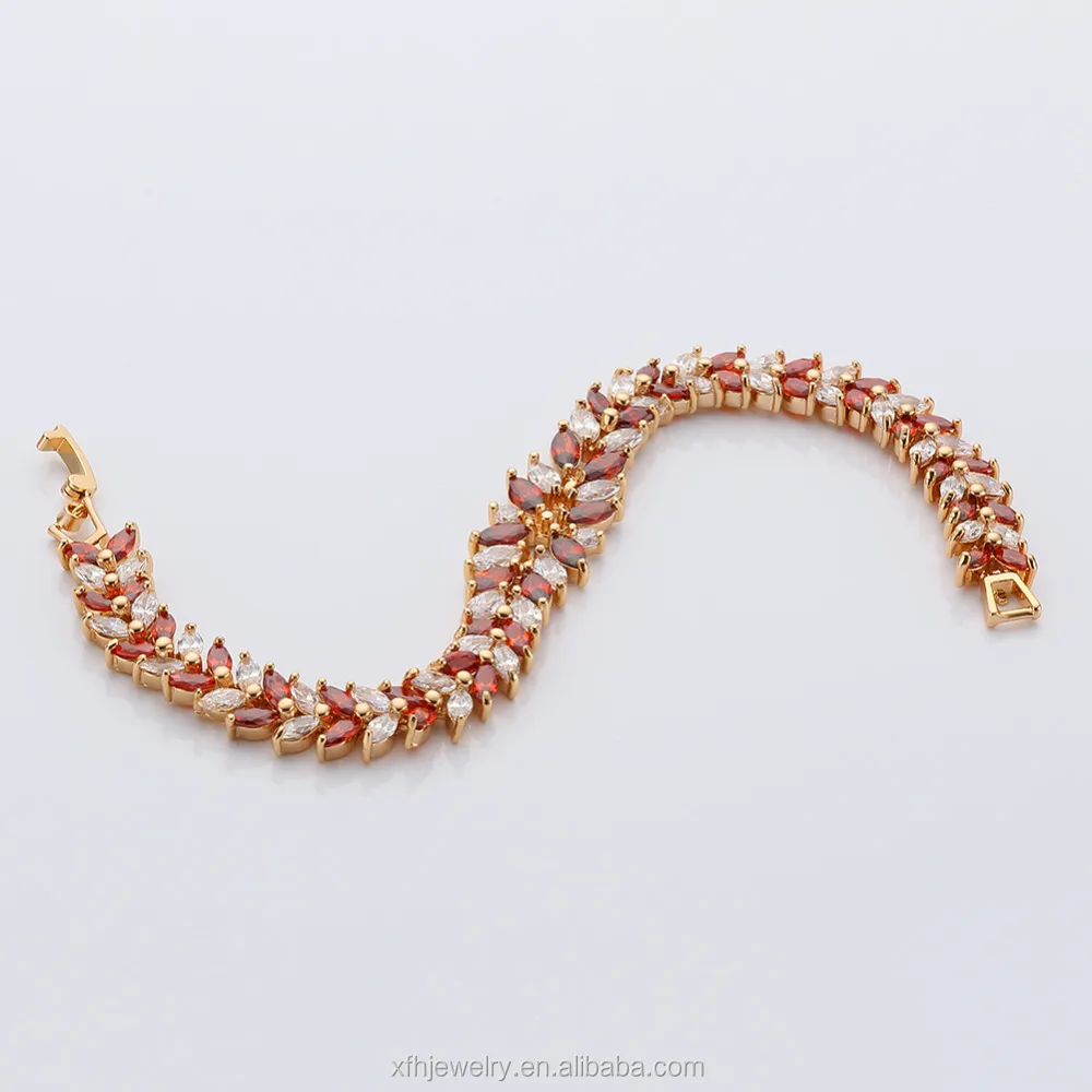 Alibaba gold plated jewelry manufacturers in China jewellery Gold Plated Copper Zirconia Tennis Bracelet /Wristband