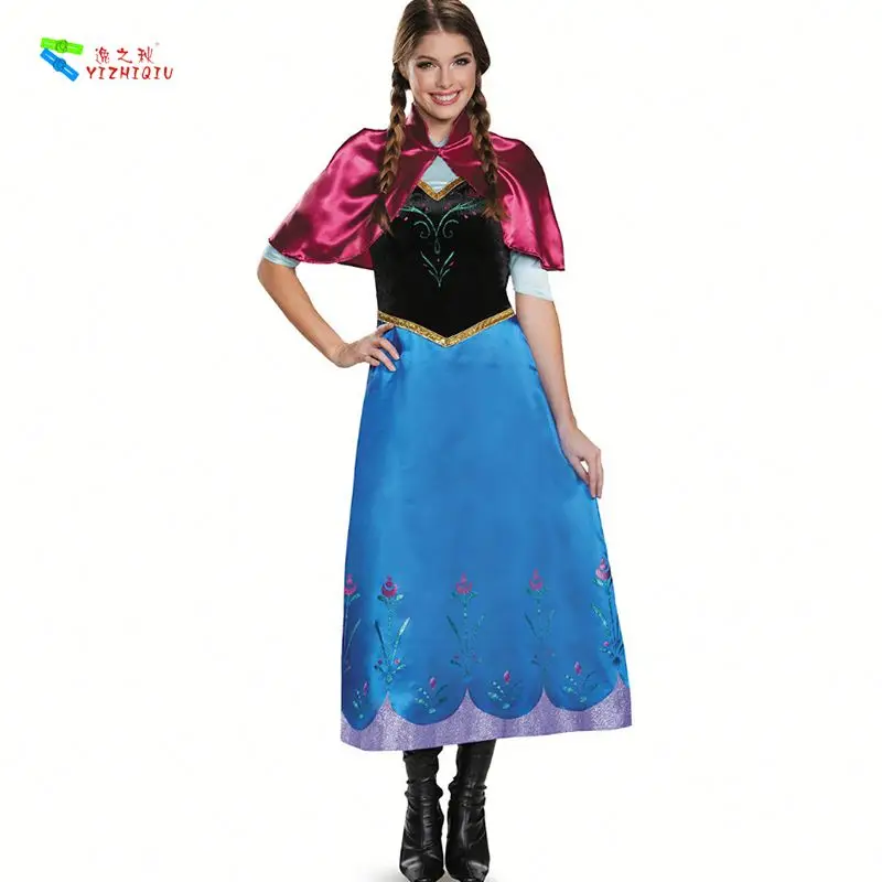 
YIZHIQIU adult frozen princess anna cosplay costume <span style=