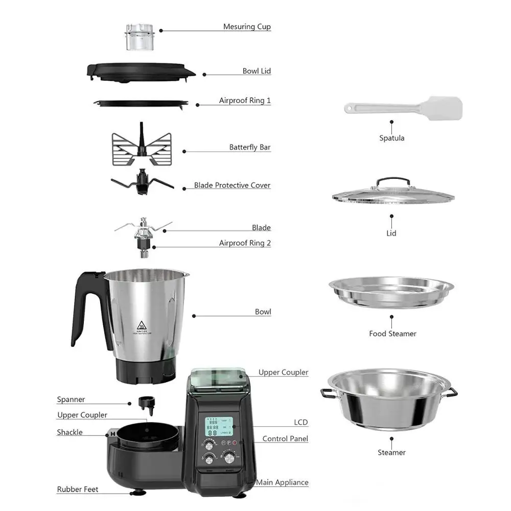 
Multi-function High Quality Thermomixer With Built-in Scale Function 