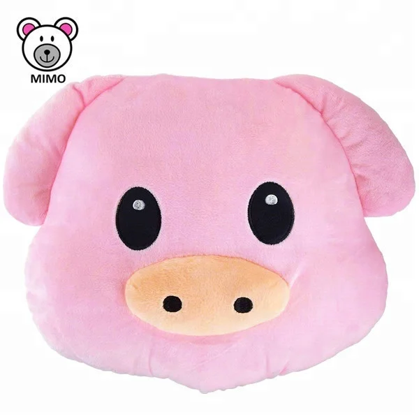 
NewBorn Pretty Pink Colar Fleece Pig Baby Blanket Set Wholesale OEM Custom Kids Cartoon Soft Toy Plush 2 in 1 Pillow Pig Blanket 