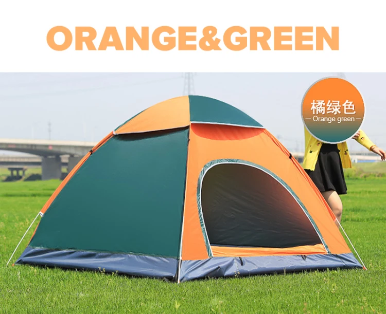 Easy quick opening 1 2 3 4 persons camping folding automatic tent