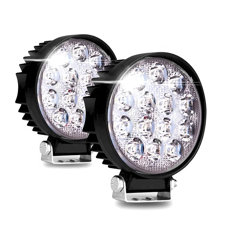 Good quality led work light driving 12v waterproof auto lamp truck round car headlight