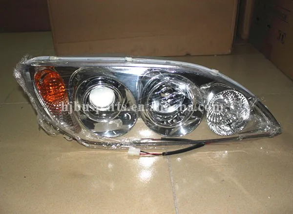 Bus Body Parts Auto  Headlamps system HJQ-010-RH HC620X215 5-0041 headlight Parts for Golden king long  bus